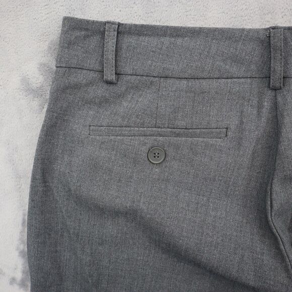 New York Company Pants Womens 0 Gray Mid Rise Stretch Wide Leg Zip Dress Pants - Picture 16 of 16